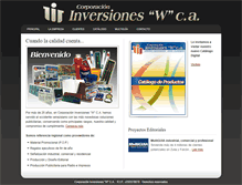 Tablet Screenshot of inversionesw.com